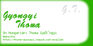 gyongyi thoma business card